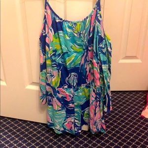 Lily Pulitzer cold shoulder romper